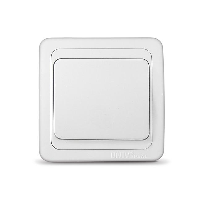 Валери белый выключатель 1сп В0021/10/