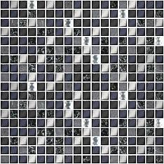 Вставка Азори Дефиле Неро ХН-156-420СР мозаика 30*30