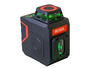 Построитель лазерный 4 плоскостной Ресанта ПЛ-360 Green +/-1,5мм/5м 0,525кг