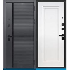 Дверной блок метал 10 2МДФ-2 205*86 2мм правая эмалит белый