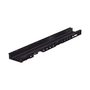 Канал водоотводный Aquastock 11005 14,8*5,5 DN100 пластиковый без решетки д1000 ш148 в55мм 1кг — фото в Интердекор