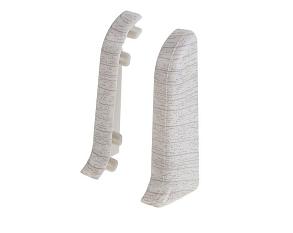 Заглушка пара (левая, правая) 254 к напольному плинтусу с кабель-каналом 55мм(пара)