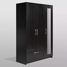 Шкаф Сириус 3-х створчатый комбинированный ш1171*г502*в1900 с зеркалом и ящиком дуб венге /2.02.01.030.5/