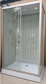 Душевая кабина 36К 120*80*15*215 прозр стекло БЕЗ ЭЛЕКТРИКИ