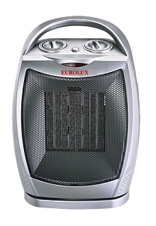 Тепловентилятор керамический Eurolux ТВК-EU-2 1800/900Вт поворотный 210х170х295мм 1,3кг