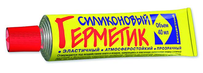 Герметик силиконовый НБХ белый 40мл/18/ //д