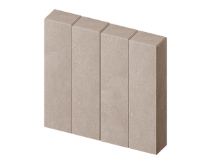 Бордюр вибропрессованный Палисад прямоугольный белый престиж 120*160*500мм Тула