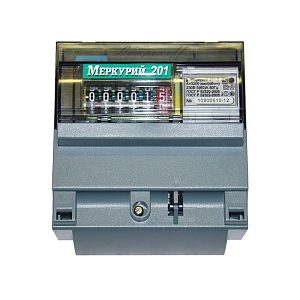 Счетчик Меркурий 201.5 2026г 1т 1ф 220В 5-60А 1кл точ — фото в Интердекор