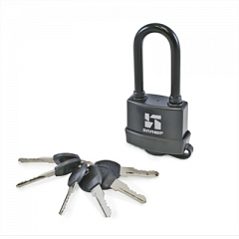 Замок навесной всепогод ВС-1ч-375пд/КА 58мм длин дужка 6 ключей — фото в Интердекор