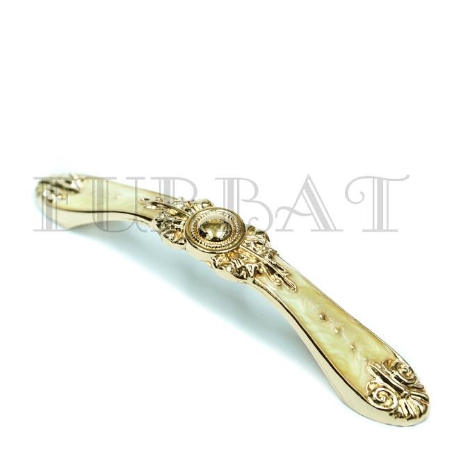 Ручка-скоба 128мм золото 2536