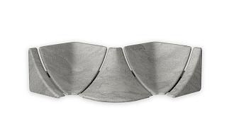 Набор комплектующих 081-0 металлик серебристый глянцевый к плинтусу для столешниц