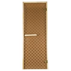 Дверь для бани стекло Рива 1900*700мм с коробкой 