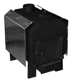 Отопительная печь Кадет-2 600*450*515 d115 Vпом до 70м3 дрова/торф/брикеты