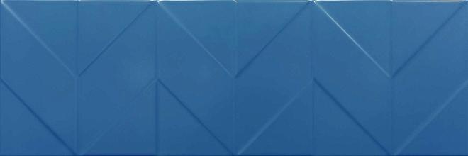 Керамическая плитка стена Керамин Танага 2Д синяя 25*75*0,95