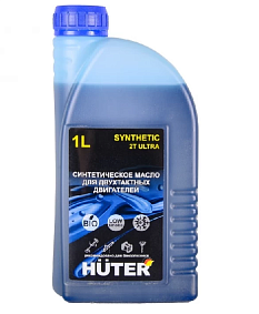 Масло для двухтактных двигателей (синтетическое) 2Т ULTRA 1л Huter