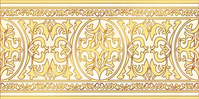 Вставка Керамика-Волга Персей бежевый D 30*60