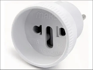 Адаптер-переходник без заземления 10А/6А 10009/39005 (5) 