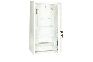 Щит металл ЩУРН 1/9 IP31 с окном для 1-ф счетчика+9мод 470х260х145 SQ0905-0034 — фото в Интердекор