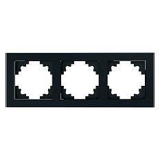 Stekker Катрин черная установочная рамка стекло 3-я GFR00-7003-05 39520