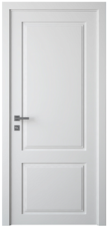 Дверное полотно экошпон М602 эмалит белый ДГ 200*70 глухое
