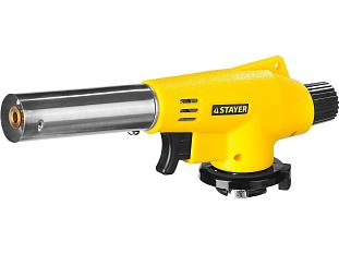 Газовая горелка на баллон с пьезоподжигом регулировкой пламени цанговое соединение&nbsp;&nbsp;55584