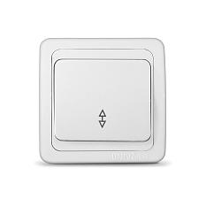 Валери белый выключатель 1сп прох&nbsp;&nbsp;В0025/10/