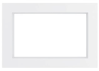 Stekker Катрин белая установочная рамка стекло 2-я без перемычки GFR00-7012-01 39566
