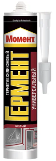 Герметик силиконовый Момент универсальный белый 280мл /936617/12/