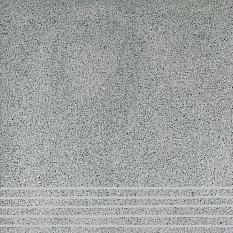 Керамогранит пол Грация-Керамик/Юнитайл/Техногрес Профи ступень серый 30*30*0,8 