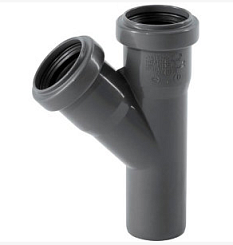 Тройник косой 40мм*40мм*45гр