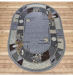 Ковер Лайла де Люкс 3*4 15704_10766 сер /Абстр/