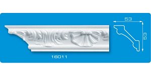 Потолочный плинтус Формат 1,3м инжекционный 16011 /35/ — фото в Интердекор