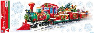 Наклейки для декора 0414 рождественский поезд