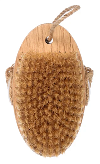 Щетка 130мм деревянная массажная с натуральной щетиной /41334/