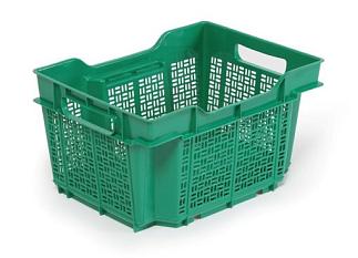 Ящик для хранения 16л универсальный зеленый маленький 40*30*22 /Я102/