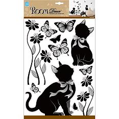 Наклейки для декора 1709 игривые котята