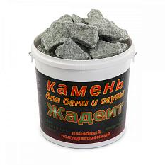 Камни для бани жадеит колотый (10кг) ведро/коробка