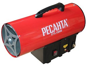 Тепловая пушка газовая тгп-15000 0,8-1,2 кг/ч Ресанта — фото в Интердекор