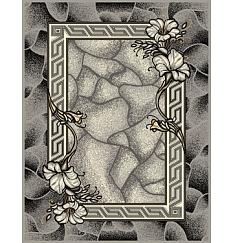 Ковер Лайла де Люкс 0,8*1,5 15705_10766 сер /Перим/