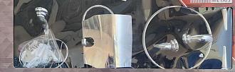 Набор для ванны 3 предмета (стакан,бумагодержатель,кольцо) Dominion C8100-5PCS