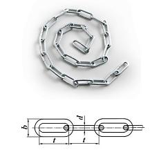 Цепь длиннозвенная цинк 4мм 
