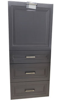 Мебель для кухни фреза Квадро африканский лапачо графит шкаф-пенал под встр техн ШП-600 ш600хг600хв1210 лдсп