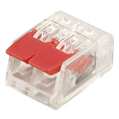 Клеммник зажим компактный Stekker 221-412 2-проводный 0,14/0,2-4мм /1уп=5шт/ 32417