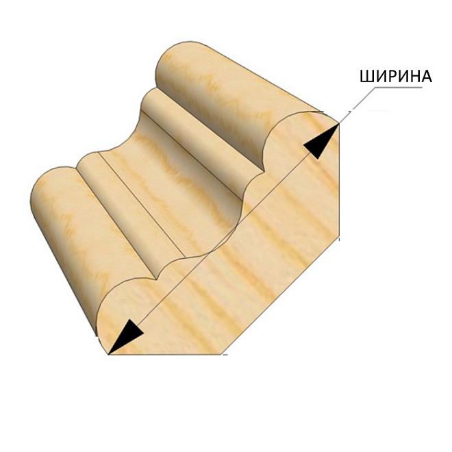 Плинтус 50/55*2500мм фигурный /20шт.уп/