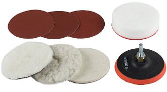 Набор насадки полировальные для дрели/ушм 115мм 7шт 3591-115-н7