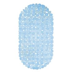 Коврик SPA Галька 68*36 синий /20/