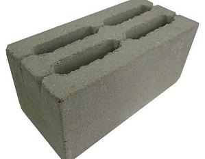 Блок стеновой керамзитобетонный с пустотностями 390*190*188 М35 четырехщелевой/84/