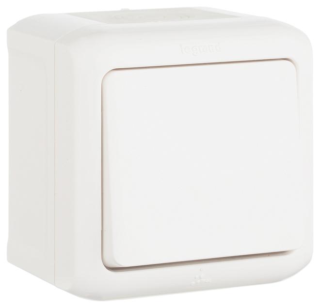 Легранд Quteo белый выключатель 1оп IP44 782300