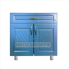 Мебель для кухни фреза Сеточка массив деним стол ТР-800/2 ш800хг466хв820 лдсп