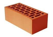 Кирпич облицовочный одинарный красный персик 250*120*65 пустотелый по ГОСТ 530-2012 Новомосковск/480/